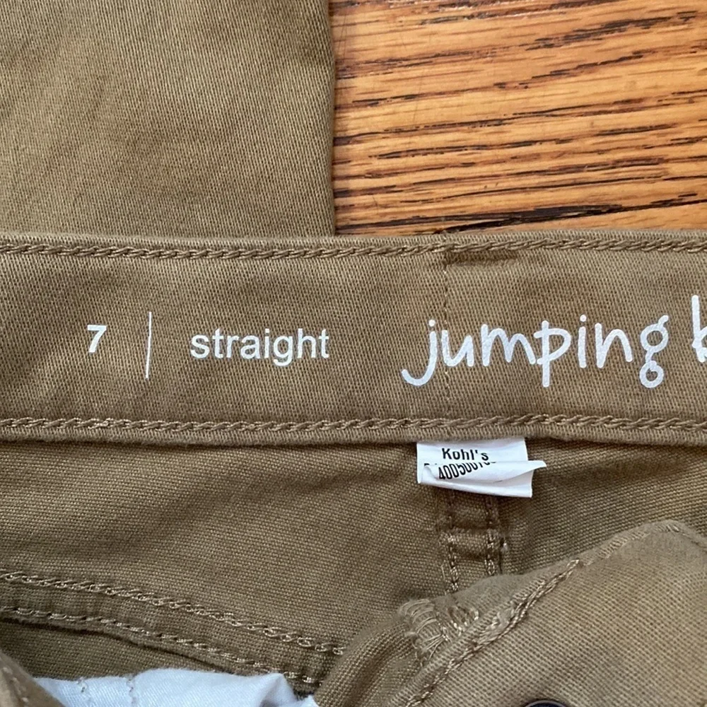 Jumping beans size 7 tan straight pants
